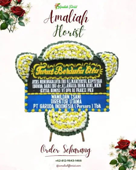 Papan Bunga Duka Marga Rahayu